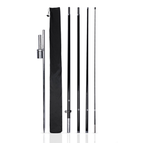 23.5"x78.5" Feather Flag Pole & Accessories