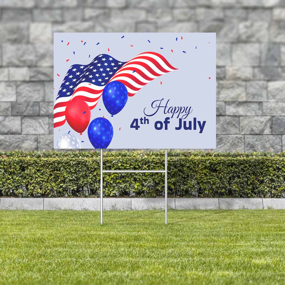 Patriotic 4th of July Yard Signs | Blog | Square Signs