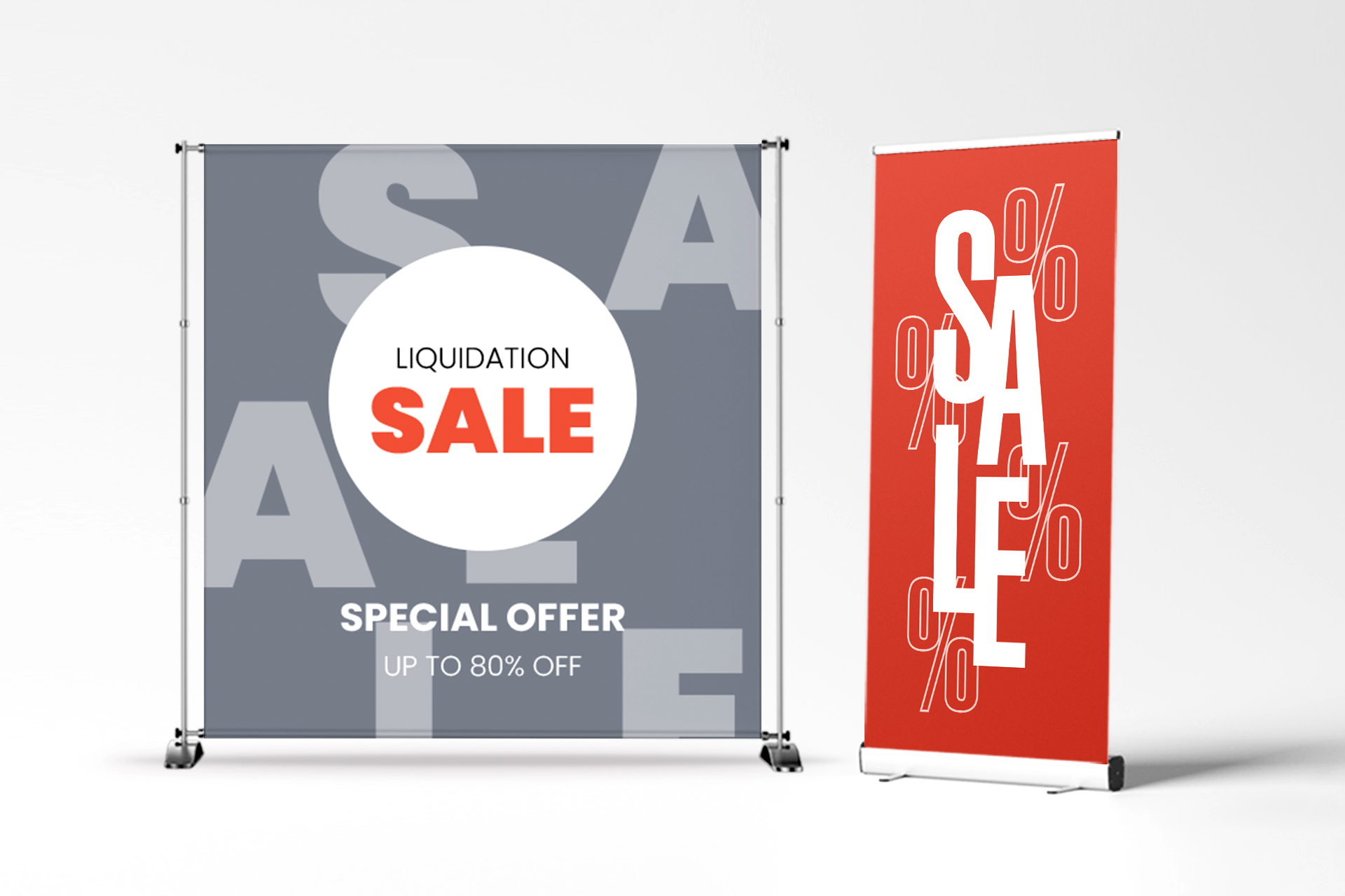 Large selection of sign printing types - Square Signs