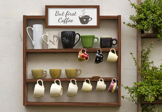 home office decor practical tip using coffee wooden sign