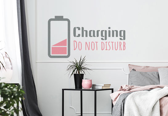 Do Not Disturb funny wall decal for bedroom