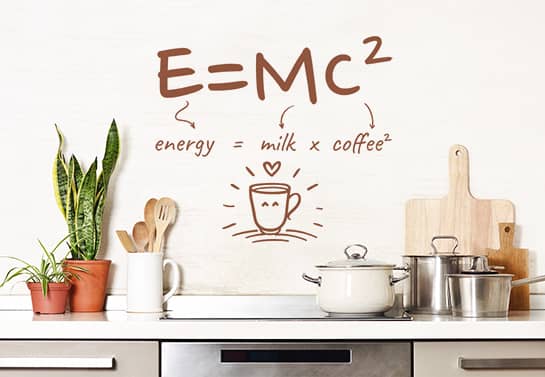 funny kitchen wall decal for coffee lovers