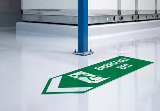 Emergency Exit workplace safety sign type