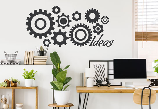 Ideas cool home office decor for wall