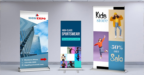 Retractable Banners Pull-Up Banners Square Signs