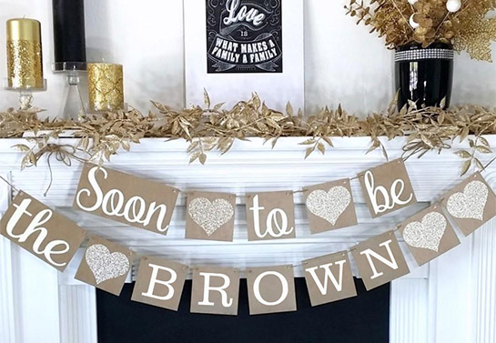 Soon To Be bridal shower decor idea