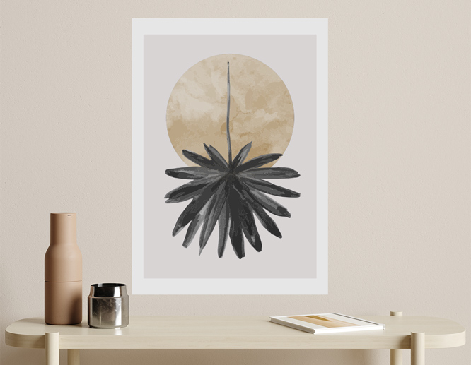 Abstract home wall decal in the living room