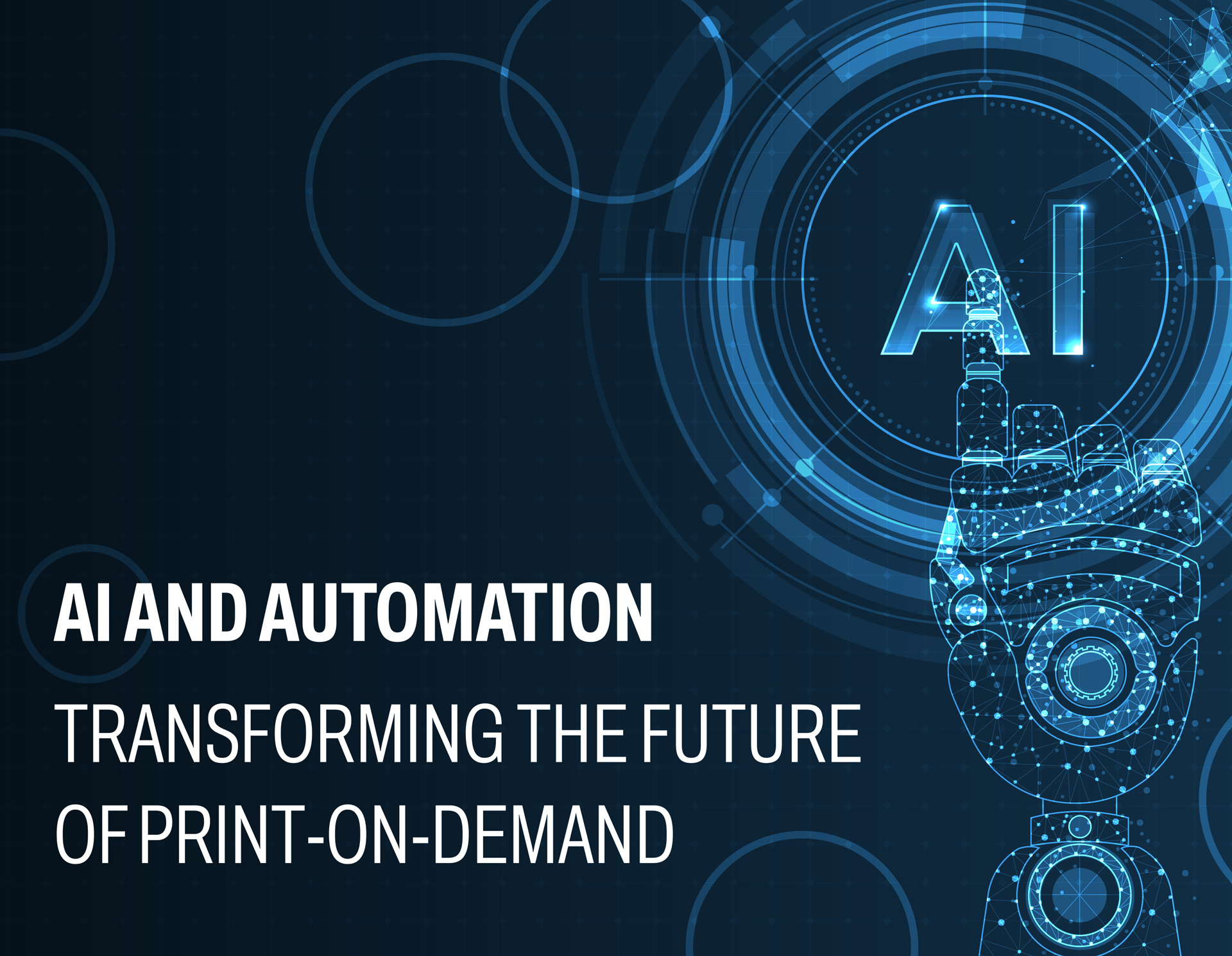 Integration of AI into the print on demand business.