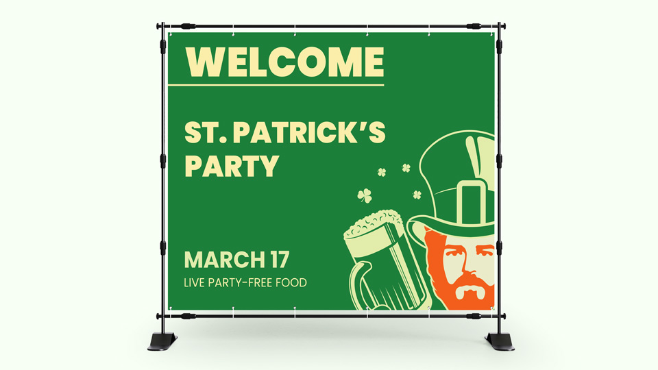 Backdrop For Party Saint Patrick's Day 2025