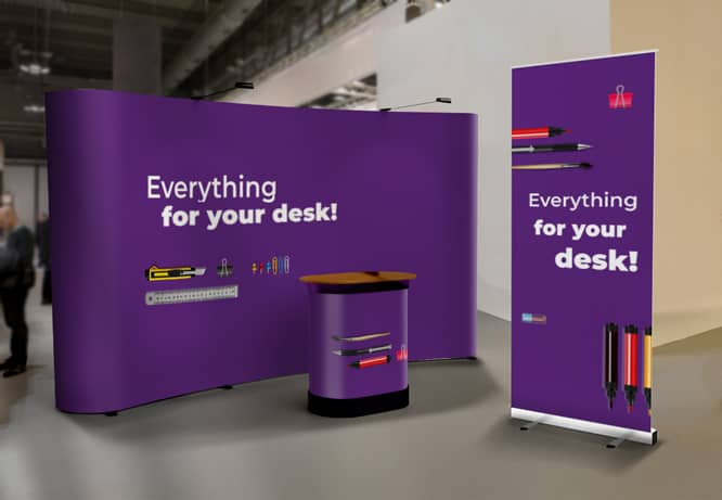 Trade deals show banners