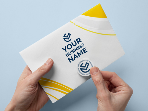 Compact custom envelope printing for boosting brand awareness and a corporate image