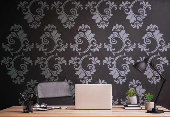classing patterns wall decal for home office decor