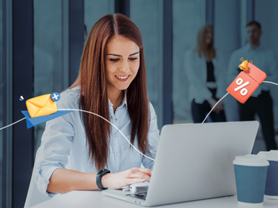 Custom banners referral program with promotional details for referring customers
