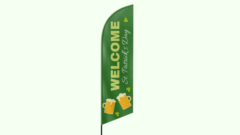 Custom Feather Flags Saint Patrick's Day 2025