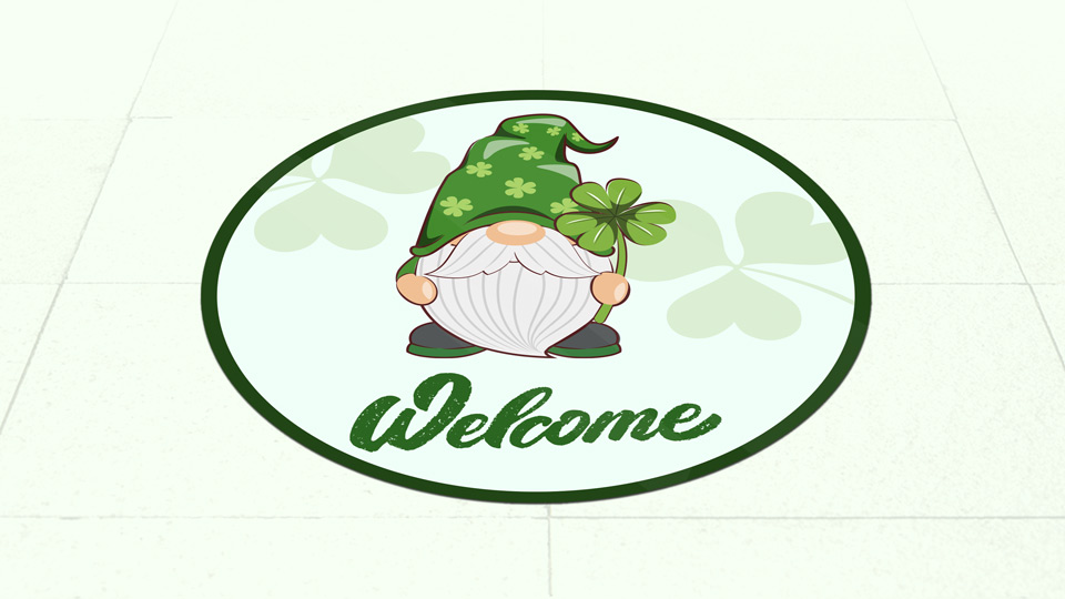 Custom Floor Decals Saint Patrick's Day 2025