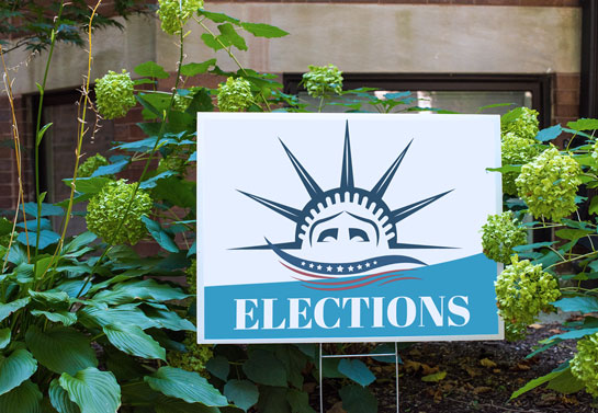 Elections political sign design idea