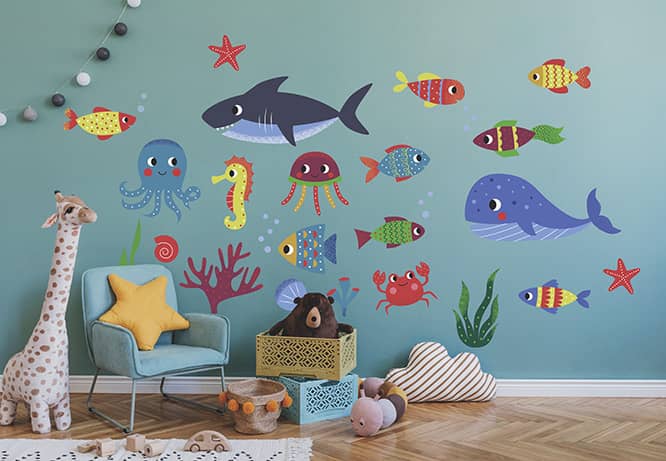 Kids bedroom wall design new arrivals