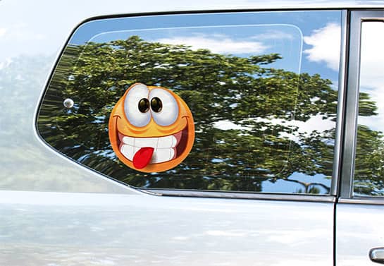 funny car window decal idea