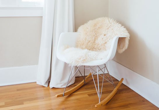 home office glam faux fur chair