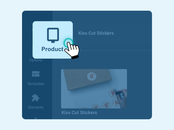 Design step 1 - Selecting kiss cut stickers