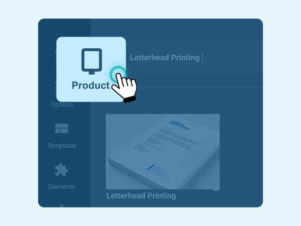 Design step 1 - Selecting letterhead printing