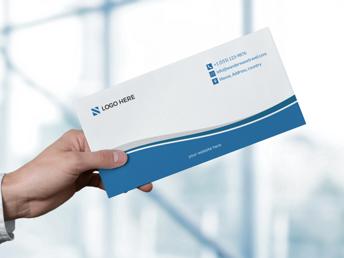 Purposeful custom printed envelopes for exchanging professional messages 