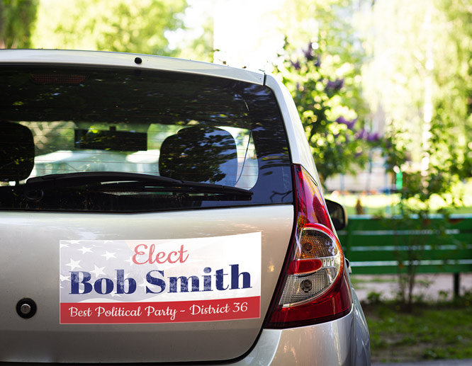 Political Car Magnets - Magnets for Election Campaigns