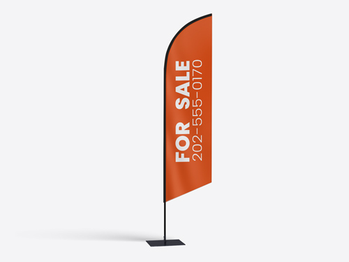 Real estate sign promoting a property for sale with a contact number