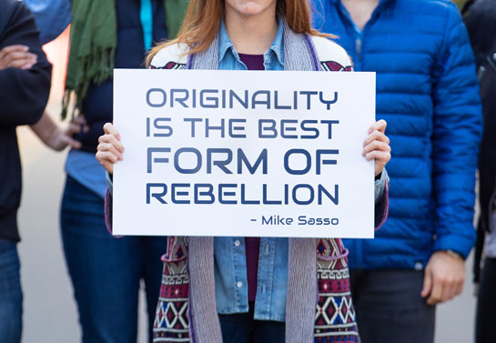 rebellion quote protest sign unique idea on foamboard