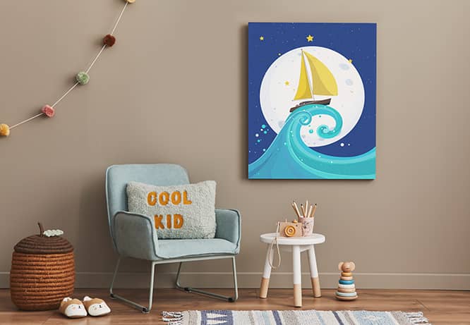 Kids Room Ideas - A Place for Art (Art Wall)