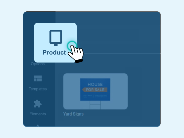 Design step 1 - Select the real estate sign type