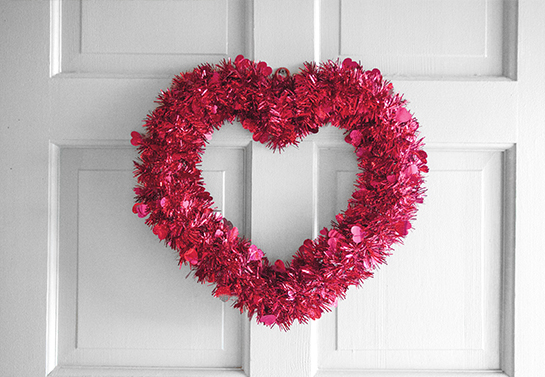  Valentine door wreath decoration idea