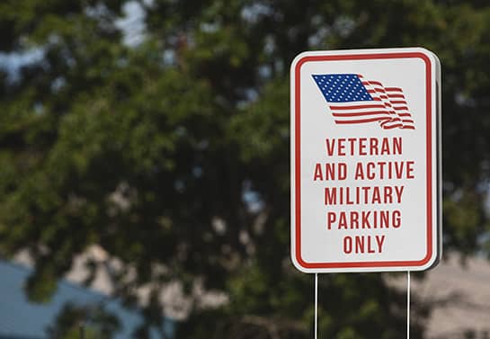 personalized Veterans Day gift idea for the parking area