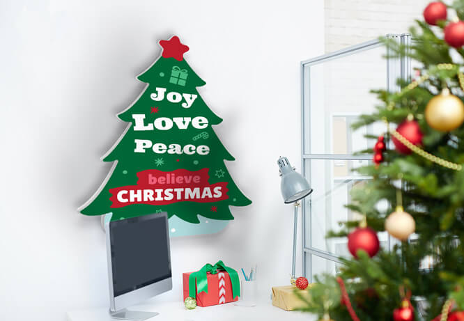 office christmas tree decorating ideas