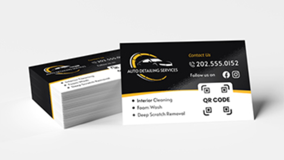 Auto Detailing Business Cards