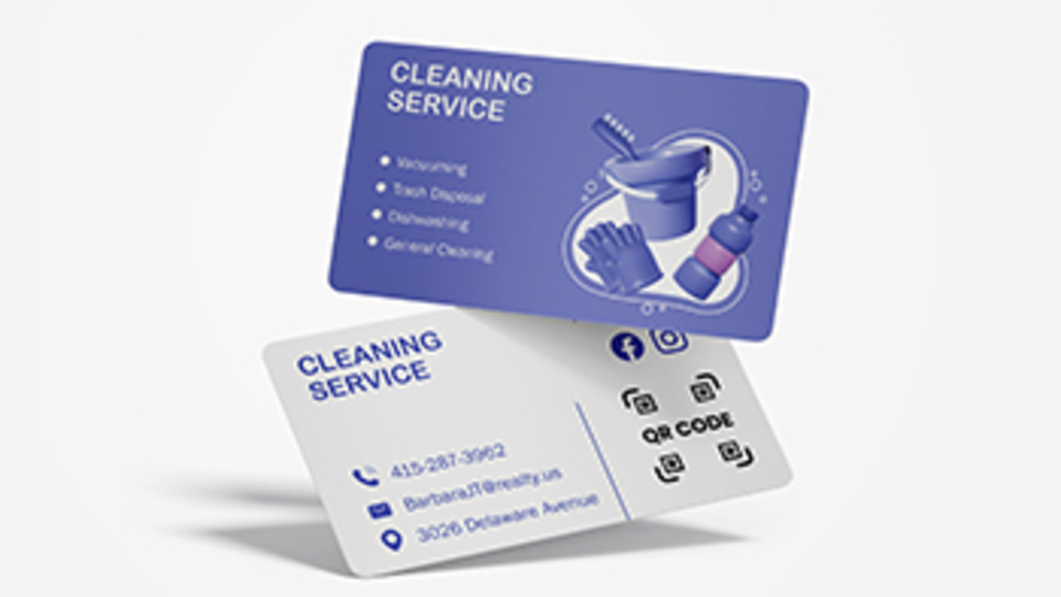 Cleaning Service Business Cards