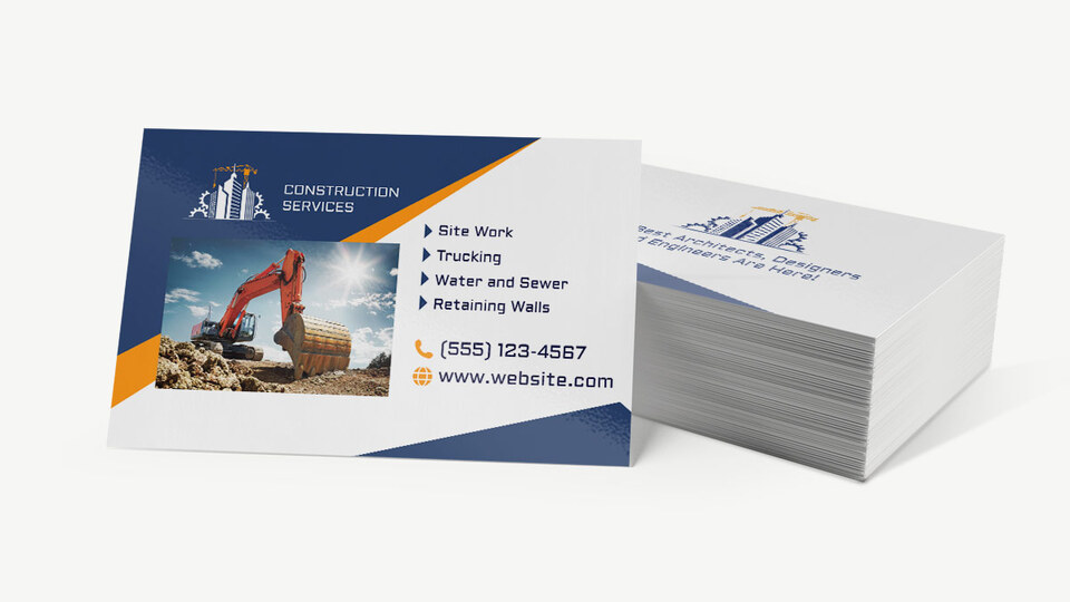 Construction Business Cards