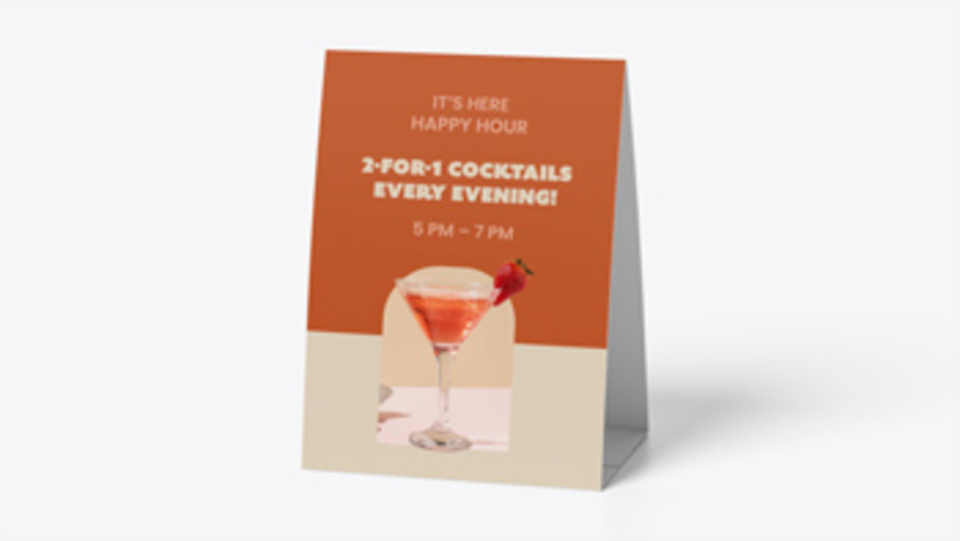 Custom Table Tents Main