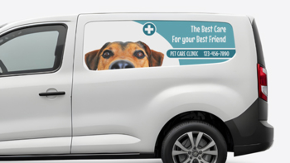 Pet Care Opaque Car Decals