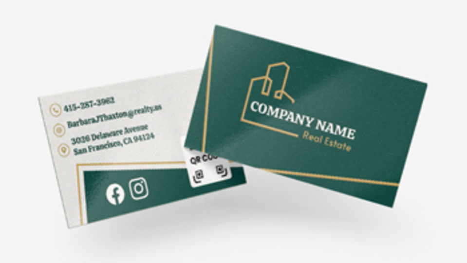 Real estate business cards