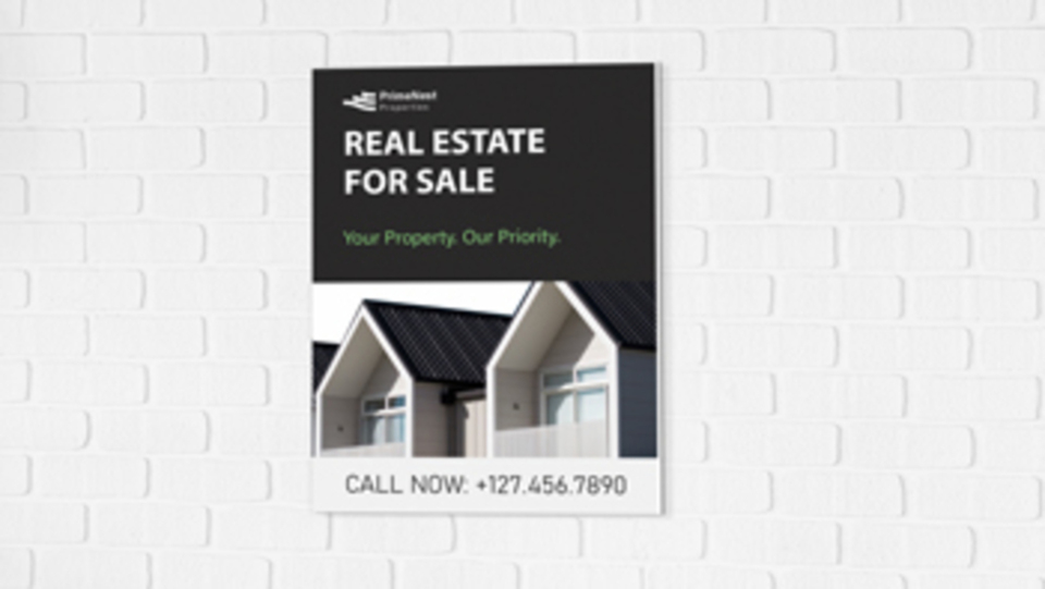 Real Estate PVC Sign