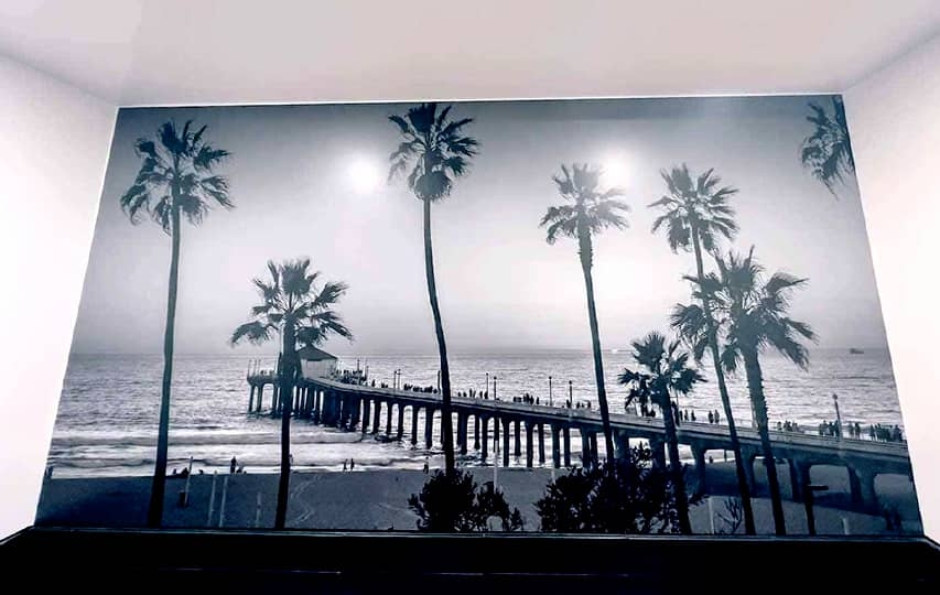 Officei interior wall mural