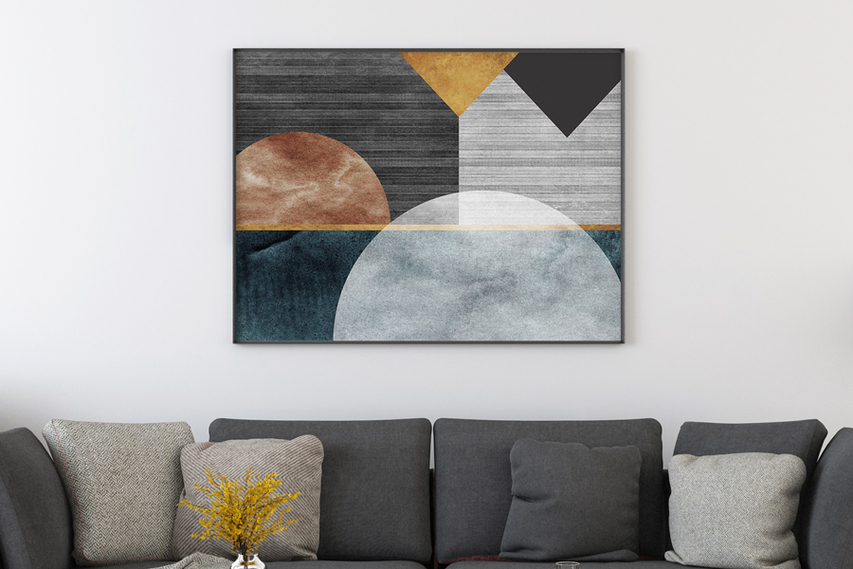 Abstract Shapes Seg Wall Art