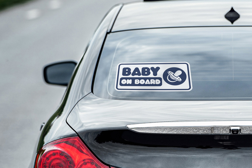 Baby on Board Car Window Decal