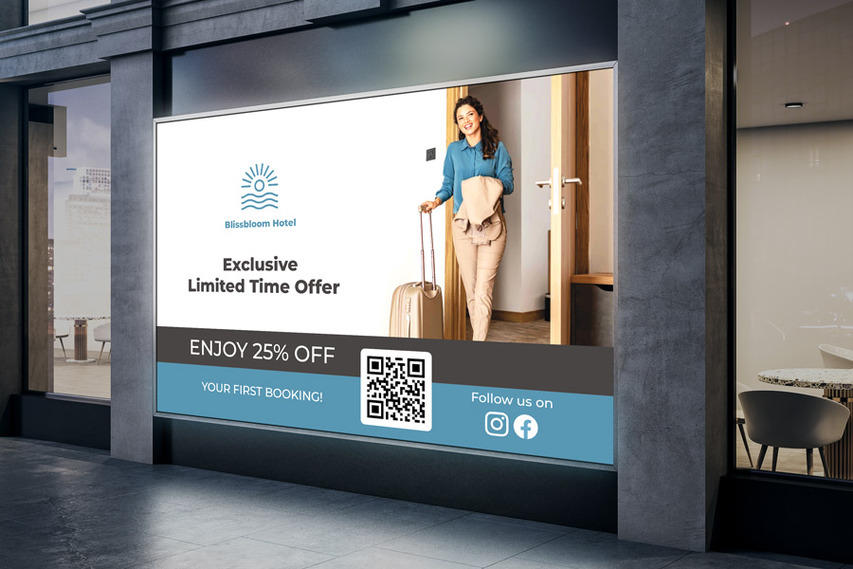 Backlit Decal For Hotel Promotion