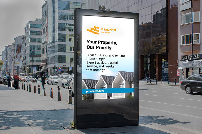 Backlit Decal For Real Estate Company