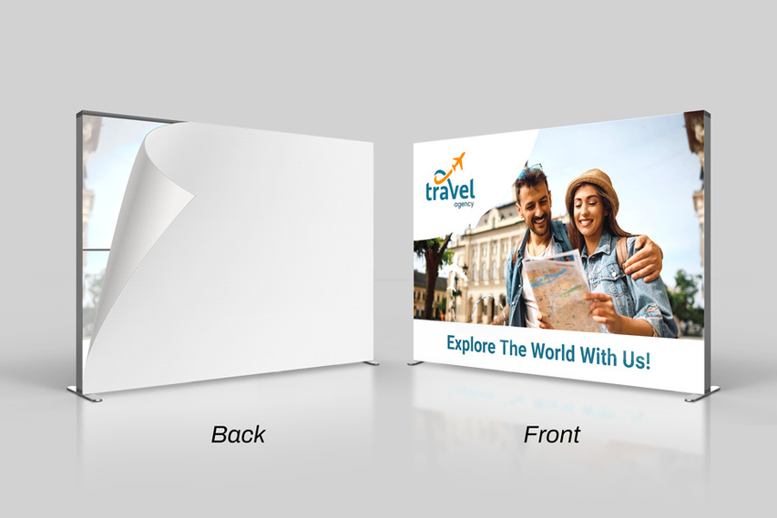 Backlit SEG Fabric Display Sides