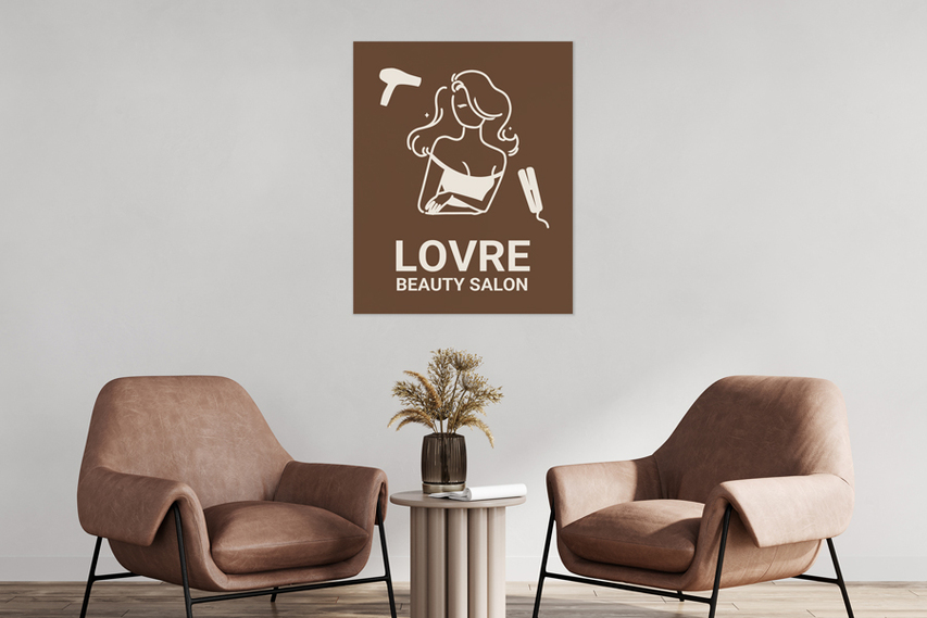 Beauty Salon Reception Wall Decal