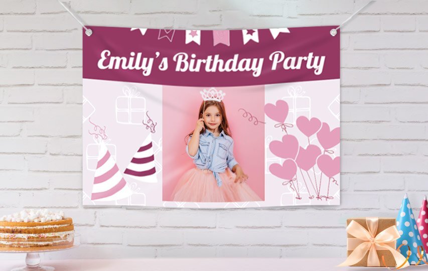 Birthday party banner