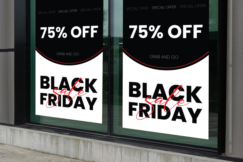 Black Friday Sale Opaque Window Decal